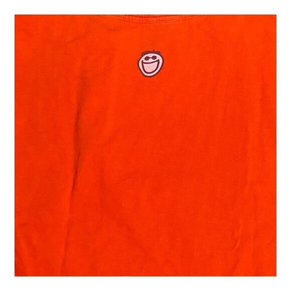 Life Is Good Lucky Dog With Bone Graphic T-Shirt Orange Cotton Tee Men's M - Picture 6 of 7